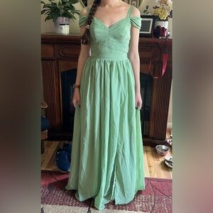 NWOT Sage green bridesmaid dress